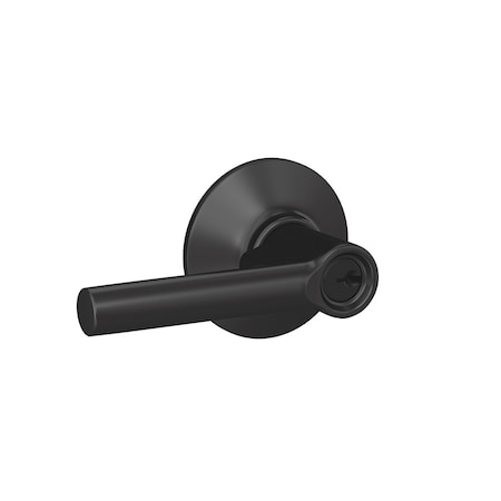 Schlage Schlage Broadway Matte Black Entry Door Knob 1-3/4 in. F51VBRW622